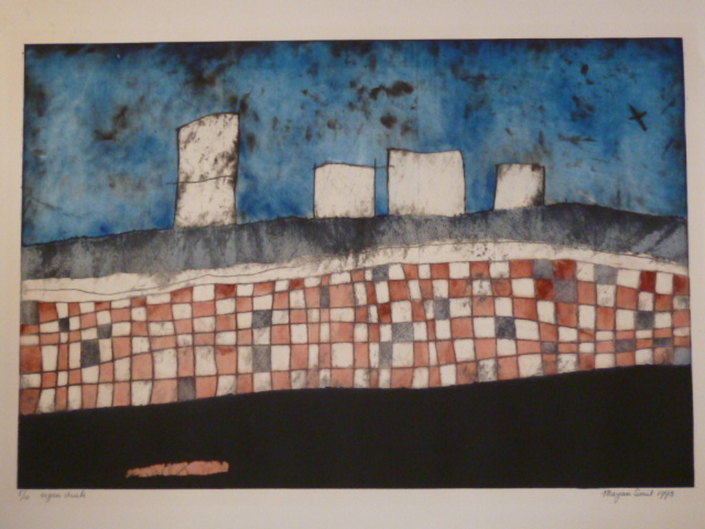 Marjan Smit - kleurenets - Abstracte compositie kopen? Bied vanaf 100!