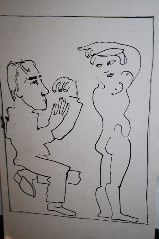 EROTIEK INKTEKENING  -  GLUREN NAAR NAAKT  kopen? Bied vanaf 1!