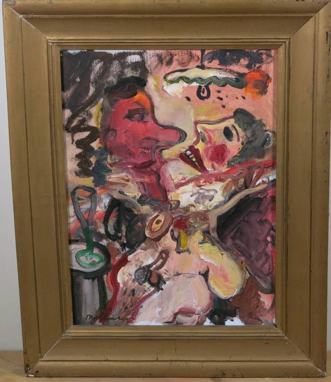 Anton Martineau: Olieverf op doek, Tangosalon - Ingelijst kopen? Bied vanaf 350!