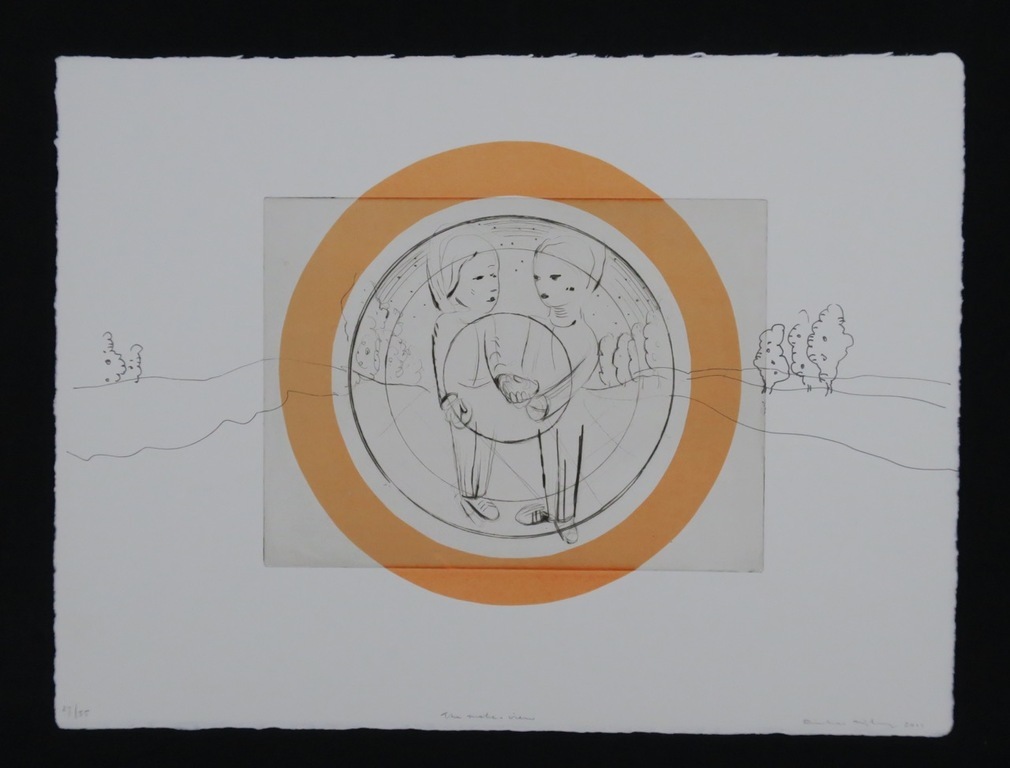 Rinke Nijburg: Ets en litho, Snake's view kopen? Bied vanaf 1!