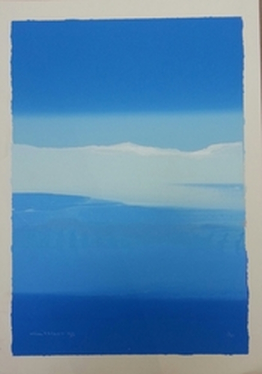 Gerard 't Hart, zeefdruk op papier, Titel: " Himalaya " verkocht voor € 50!