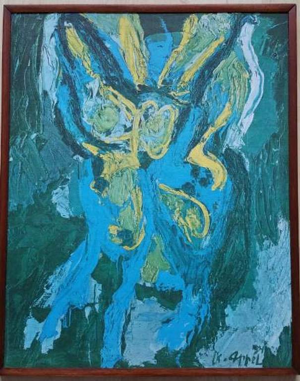 Karel Appel, zeefdruk op linnen Collectie Donald M. Bonnist verkocht voor € 275!