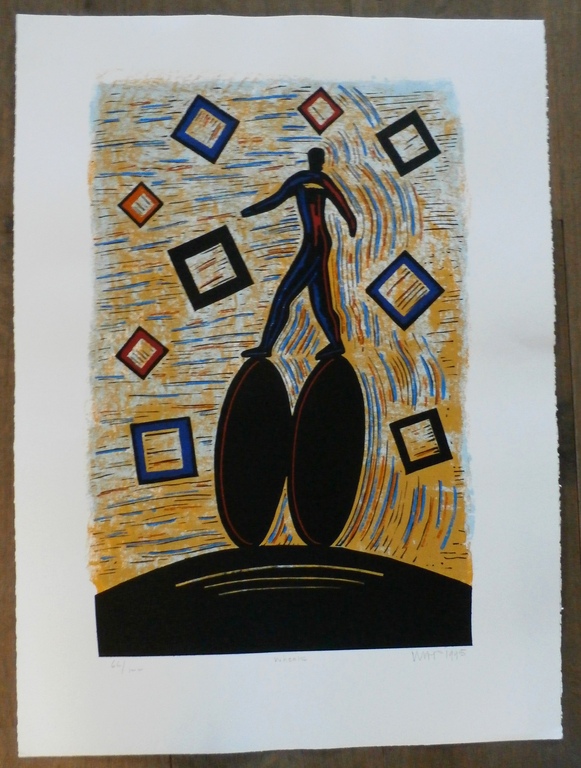 Hans Wap - litho: Wheels - 1995 kopen? Bied vanaf 45!