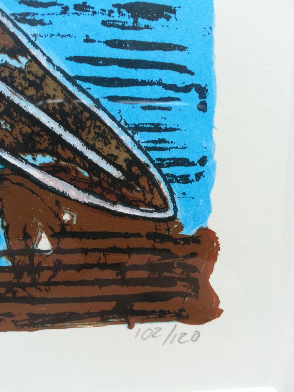 Ans van Dijk, zeefdruk op papier in aluminium lijst, Titel: "Beast" kopen? Bied vanaf 50!