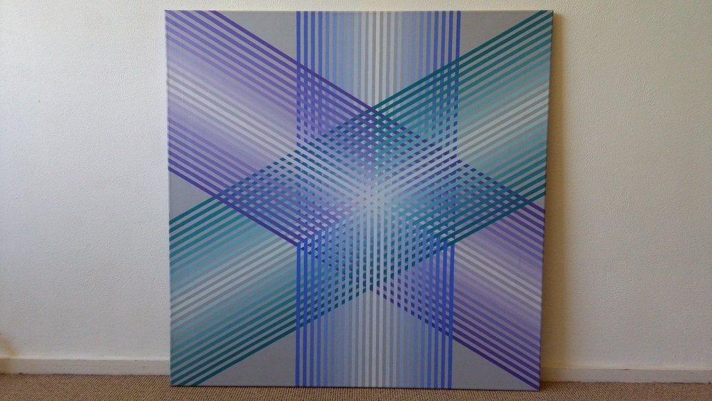 Monika Buch: Acryl op doek, Kruispunt kopen? Bied vanaf 250!
