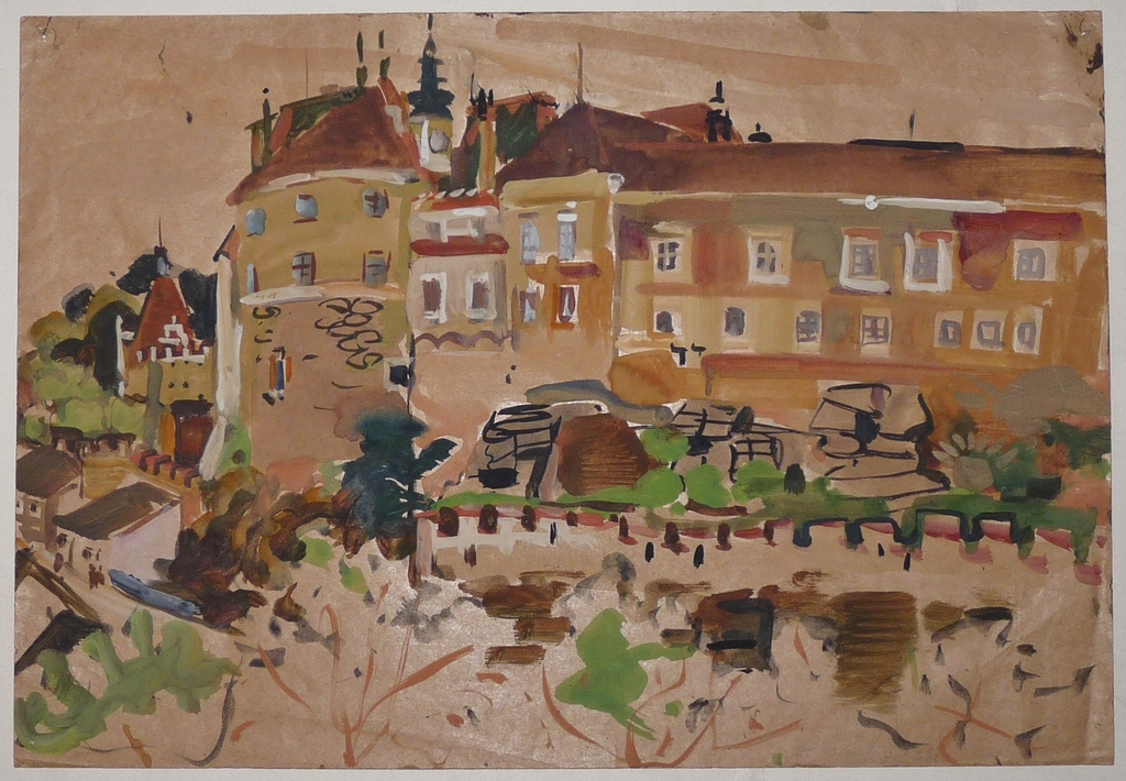 Jan Gerrit Jordens: Aquarel, Raabs 1936 kopen? Bied vanaf 300!