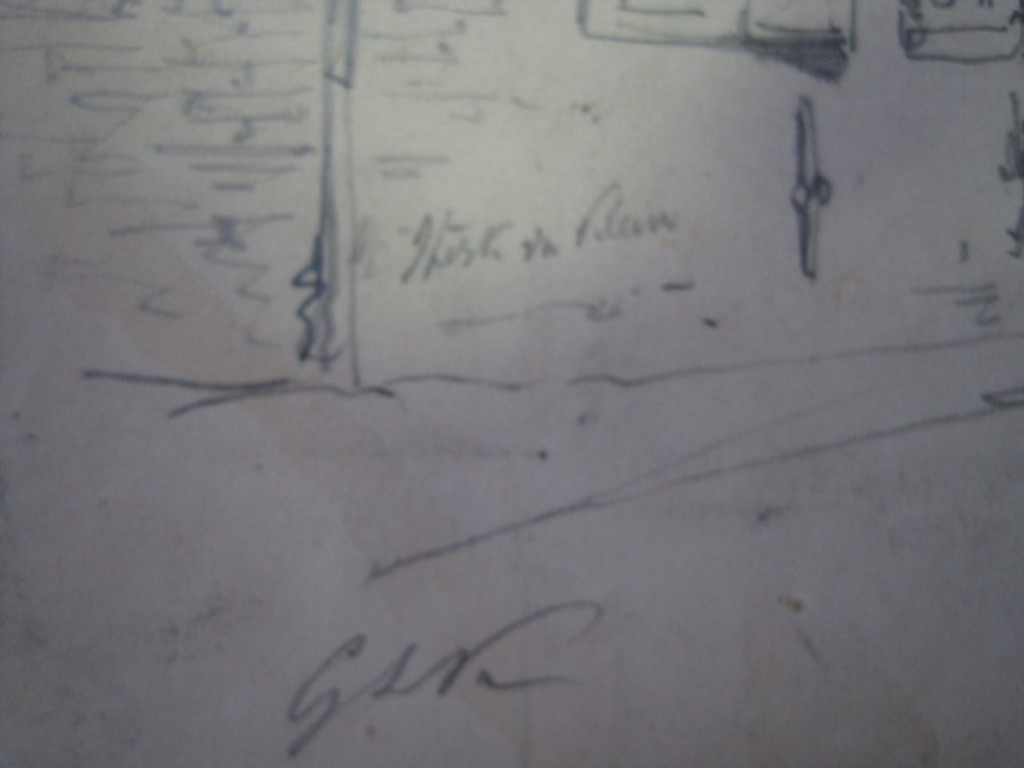 Fraaie potloodtekening G.L.Kiers (1838-1916) "straatje Noord Laren" gesigneerd kopen? Bied vanaf 1!