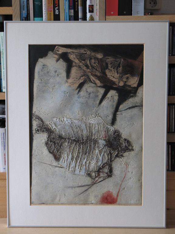 RU van ROSSEM - la vie perdu uit 1989 - GESIGNEERD en mooi INGELIJST kopen? Bied vanaf 150!