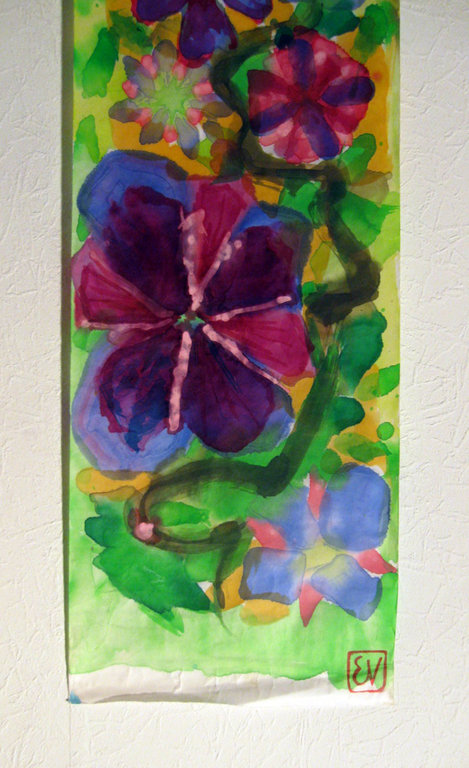 Ernst Vijlbrief - grote aquarel op rijstpapier - 30,5 x 165 cm kopen? Bied vanaf 75!