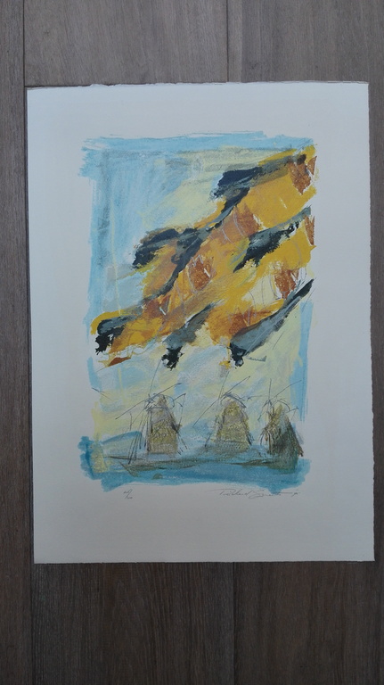 Richard Smeets, zeefdruk op papier verkocht voor € 35!