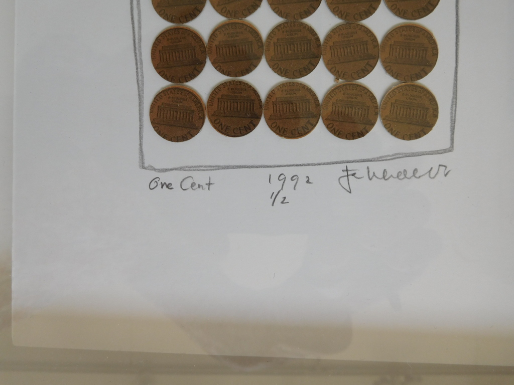 Jan Henderikse, "One Cent", 1/2, origineel werk, 1992, gesigneerd kopen? Bied vanaf 250!