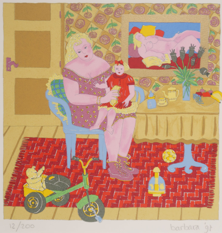 Barbara Jonk: Zeefdruk, Z.T.  kopen? Bied vanaf 20!