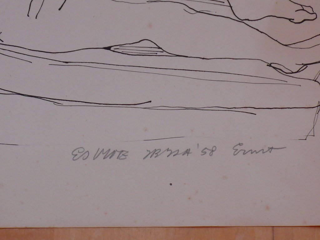 Tekening van Ernst Vijlbrief Ibiza '58 kopen? Bied vanaf 35!