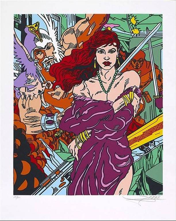 Erro: Zeefdruk, Amazon (Groot) verkocht voor € 120!