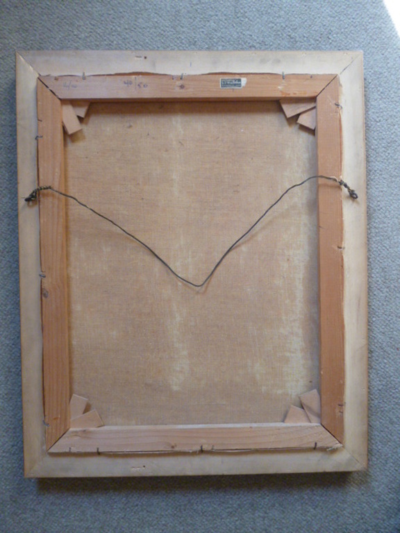 Klaas Ooyevaar - olieverf - Stadsgezicht Hoorn met Hoofdtoren kopen? Bied vanaf 180!