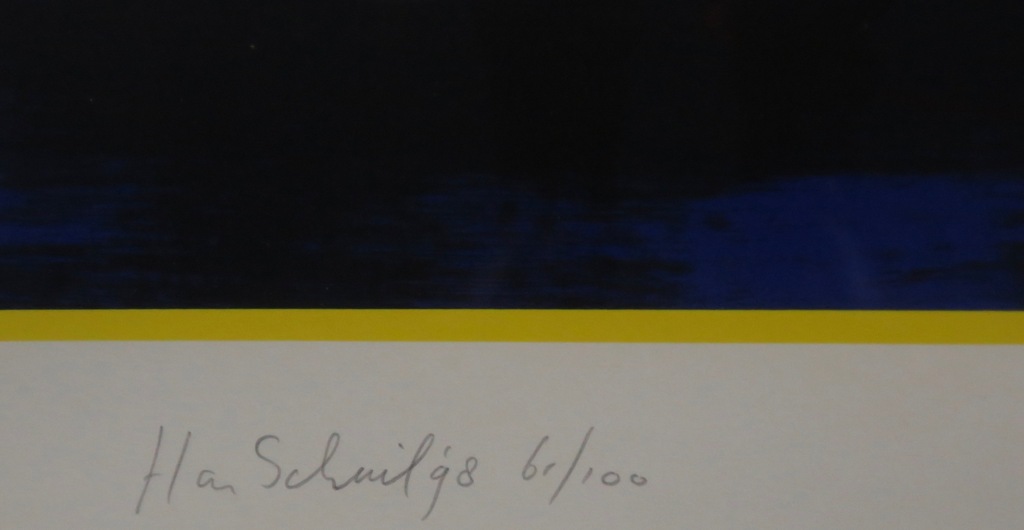 Han Schuil: Zeefdruk, Zonder titel -Ingelijst kopen? Bied vanaf 40!