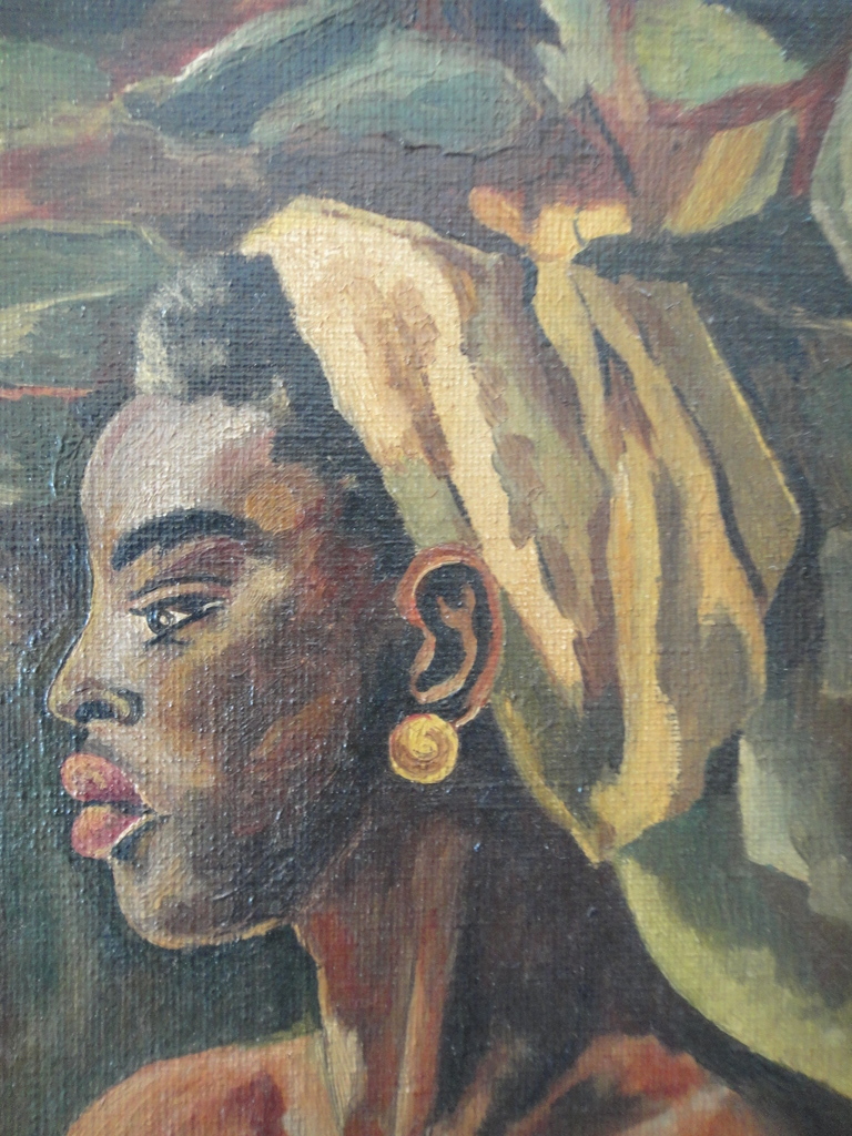 Hollandse school - olieverf op doek - Portret van een schaars geklede dame kopen? Bied vanaf 1!