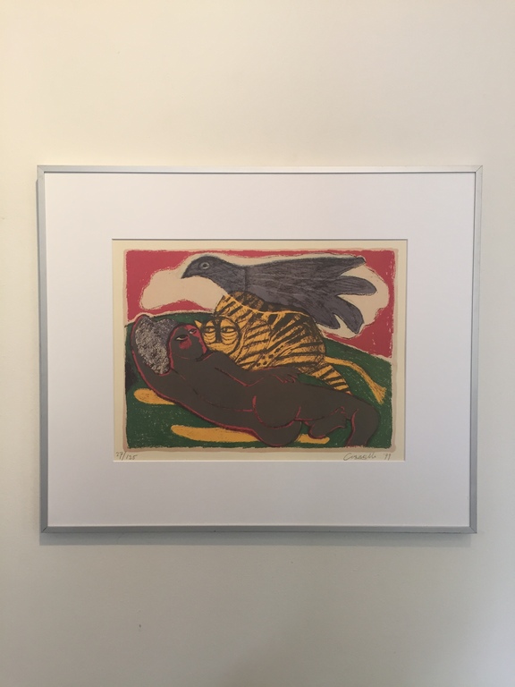 Corneille, Lithografie, gesigneerd met potlood, ingelijst achter glas.  kopen? Bied vanaf 175!