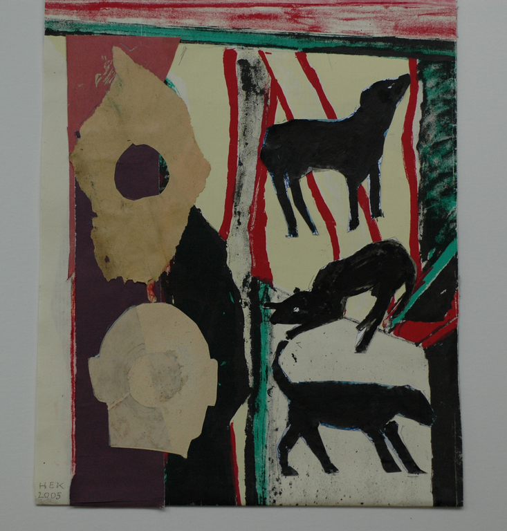 Hans Ebeling Koning, COLLAGE met drie honden kopen? Bied vanaf 40!