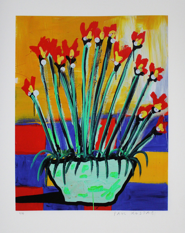 PAUL KOSTABI Giclee SIGNS OF COLOR Handgesigneerd verkocht voor € 39!