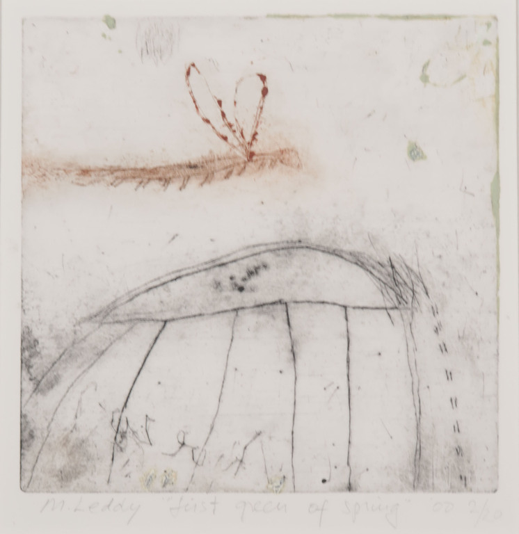 Madeleine Leddy: Ets, Just green of spring verkocht voor € 35!