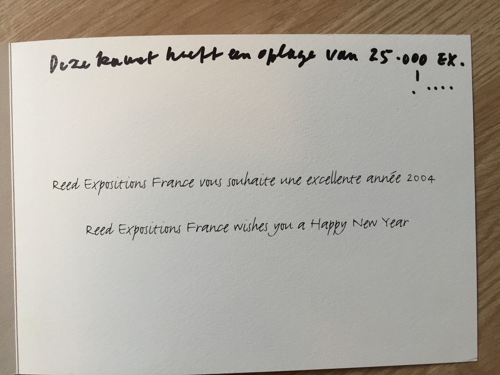 2 x Corneille zeefdruk/ litho 1997 en 2003 kerst kaart kopen? Bied vanaf 1!