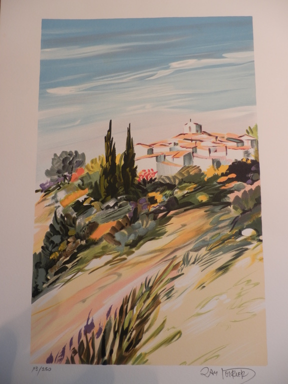 ZAM TOIRIER  Litho  TOSCAANS DORP kopen? Bied vanaf 1!