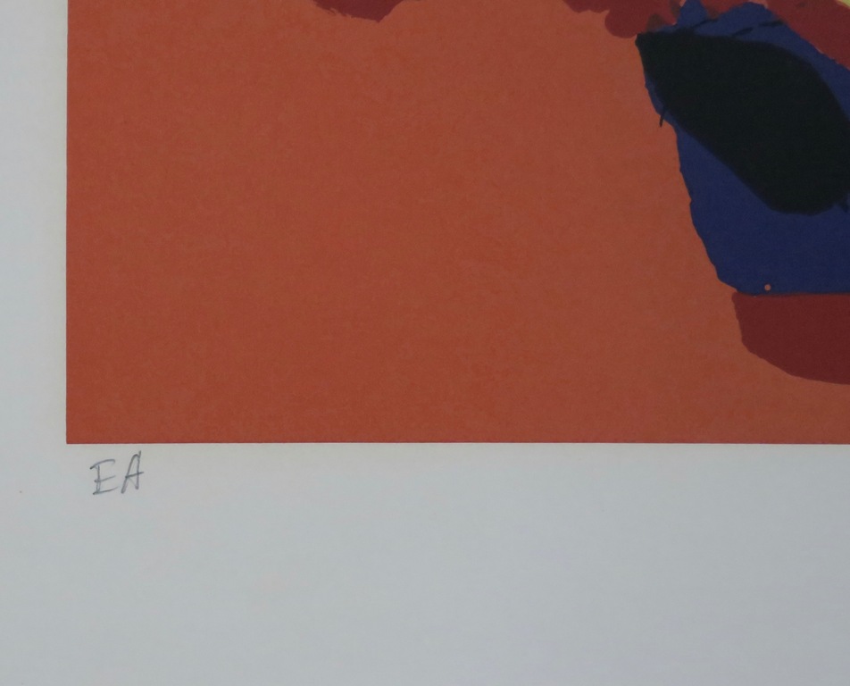 Karel Appel: Zeefdruk, Clowntje - Mooi Ingelijst (Groot!) kopen? Bied vanaf 500!