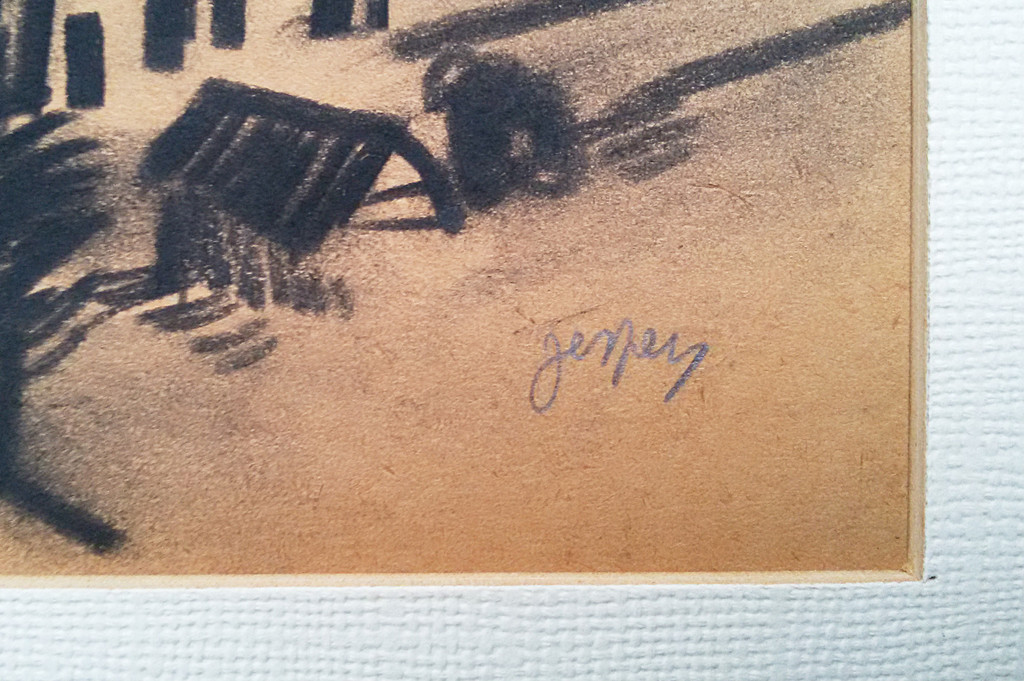 Floris Jespers - Vlaams landschap, tekening kopen? Bied vanaf 175!