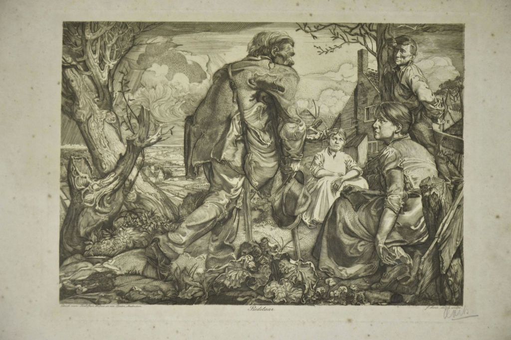 Johannes Josephus Aarts: Kopergravure. Bedelaar kopen? Bied vanaf 1!