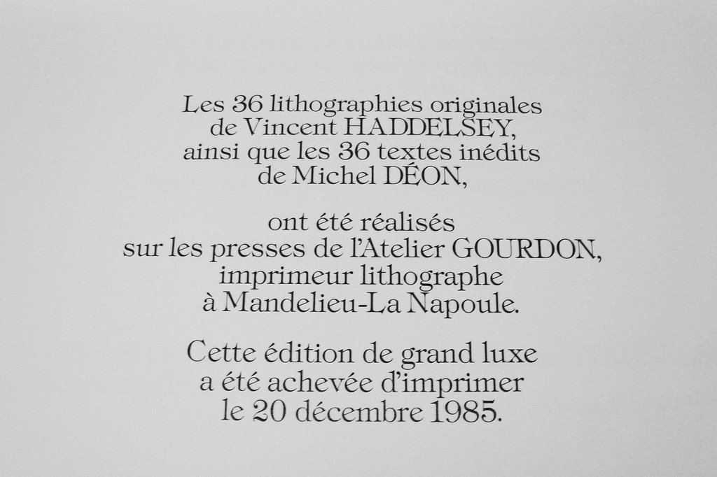 Originele cassette Vincent Haddelsey - 36 lithografieën - gesigneerd. kopen? Bied vanaf 200!