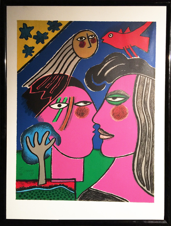 CORNEILLE - Lithografie handgesigneerd- speciale editie - "Couple sous un Ciel" kopen? Bied vanaf 175!