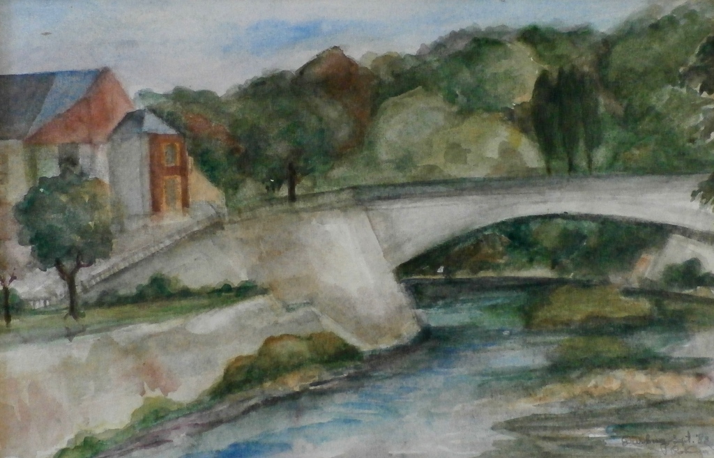 Onbekende kunstenaar - aquarel: Dürbuy (België) - 1983 kopen? Bied vanaf 1!