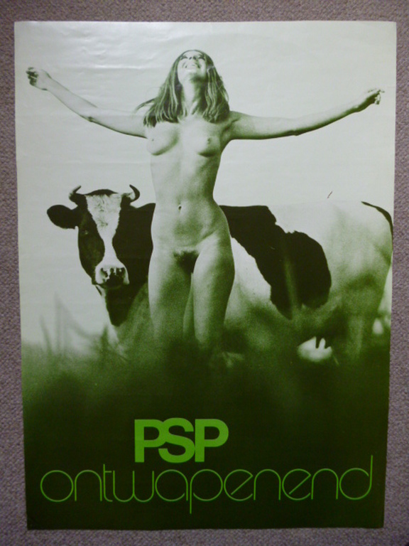 George Noordanus & Leo Schepman - offsetposter - PSP ontwapenend kopen? Bied vanaf 125!