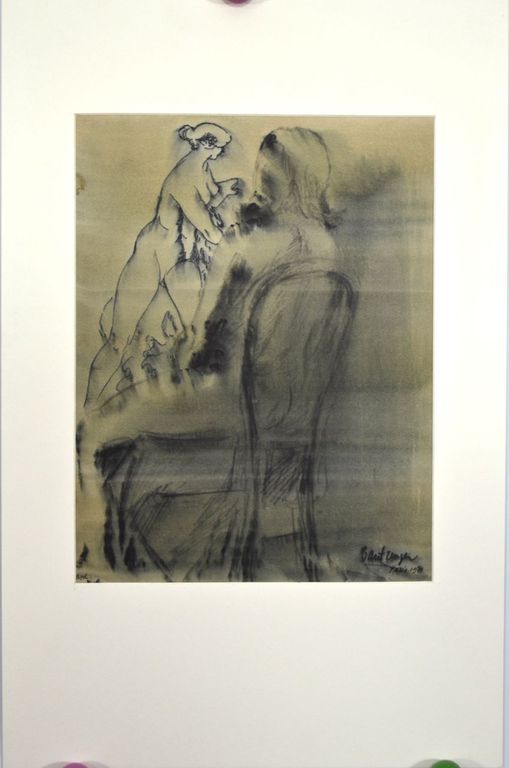 Cees Bantzinger: Stifttekening / aquarel. Naakt kopen? Bied vanaf 1!