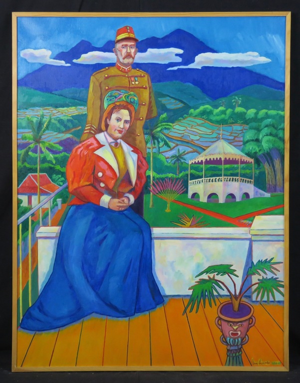 Jan van Holthe: Olieverf op doek, Mata Hari - Ingelijst (Groot) kopen? Bied vanaf 250!