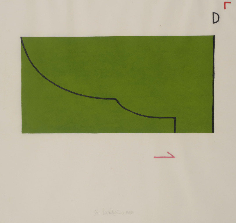 Cees Andriessen: Lino op Rijstpapier, Z.T. Groen - Ingelijst kopen? Bied vanaf 20!