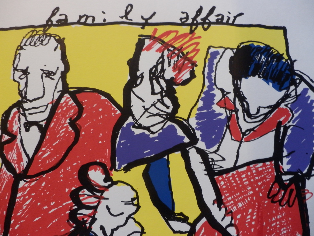 HERMAN BROOD, Gelimiteerde en HANDGESIGNEERDE Zeefdruk  FAMILY AFFAIR kopen? Bied vanaf 175!