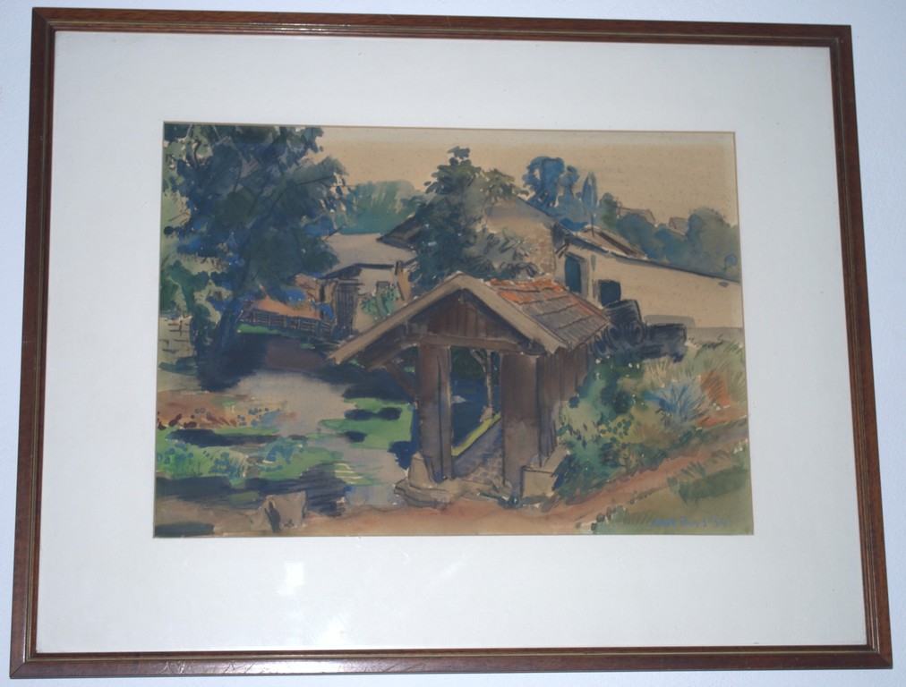 aquarel uit 1954 kopen? Bied vanaf 1!