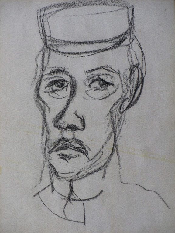 Reimond Kimpe (toegeschreven aan), Twee boerenkoppen, Tekeningen kopen? Bied vanaf 1!