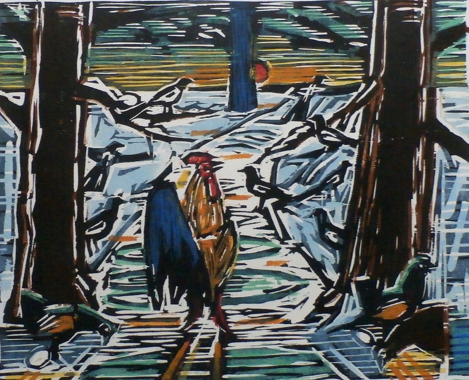 Luuk Scholten - Houtsnede - Winter II kopen? Bied vanaf 45!