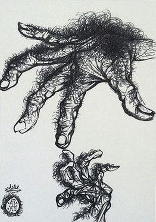 Salvador Dali - The Hairy Hand - Lithografie - Oplage 2500 ex. - 1944 kopen? Bied vanaf 1!