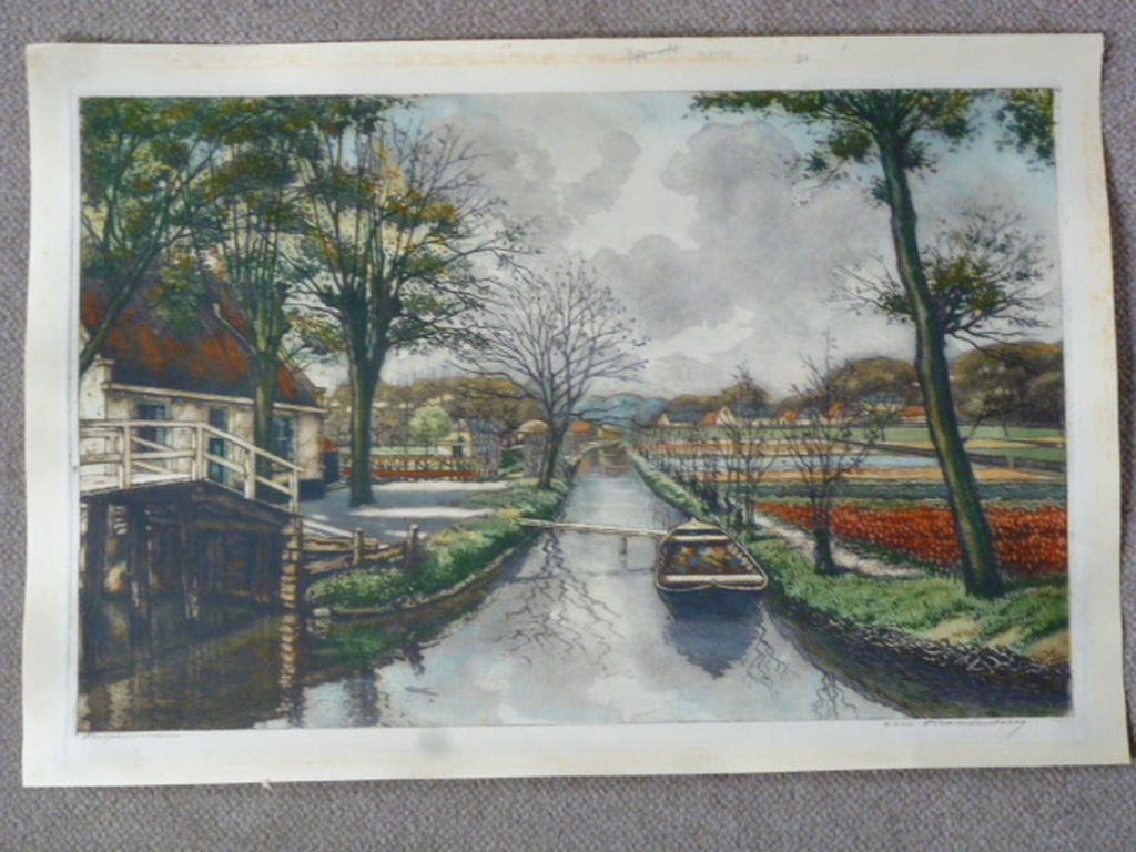 Cornelis Brandenburg - kleurenets - Tulpenveld kopen? Bied vanaf 140!