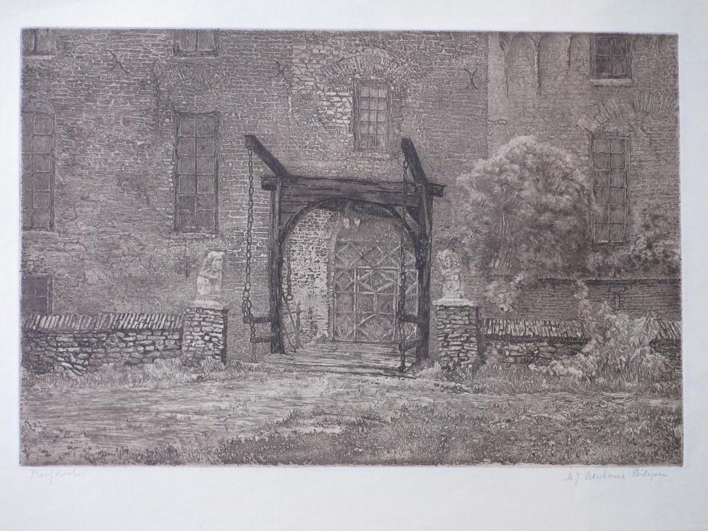 M.J.Baukema Philipse, Kasteeltoegang Doorwerth, Ets kopen? Bied vanaf 40!