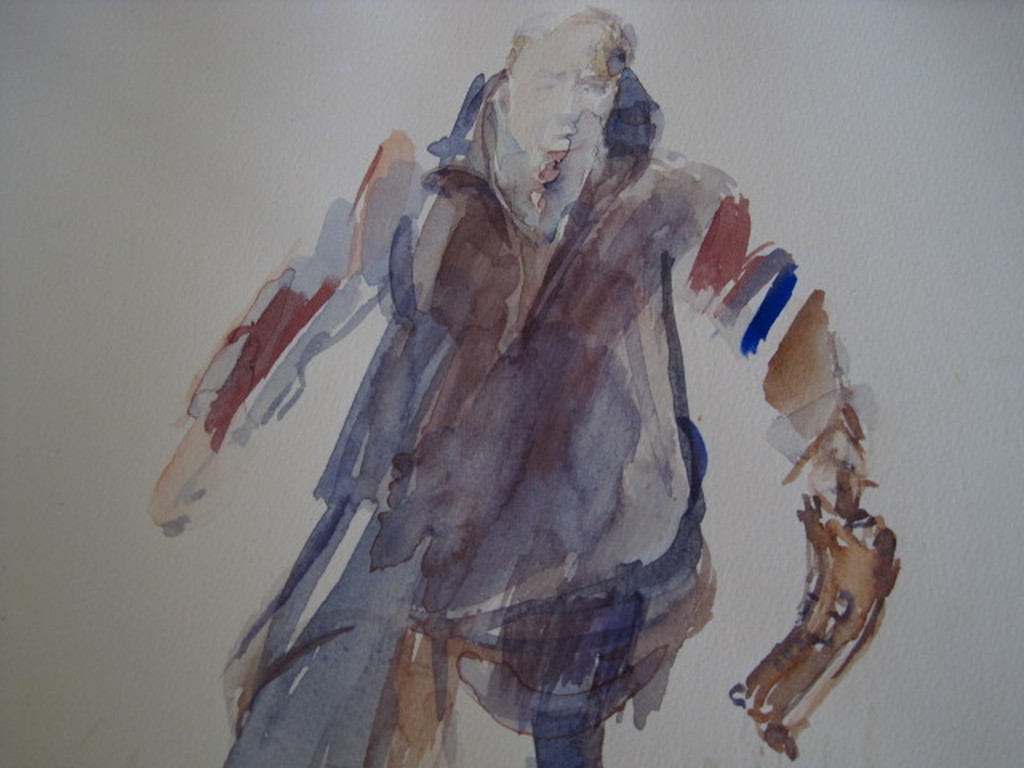 Geëngageerde Kunst Foto/Aquarel "Alles op zijn tijd" AlexLichtveld Amsterdam1971 kopen? Bied vanaf 1!