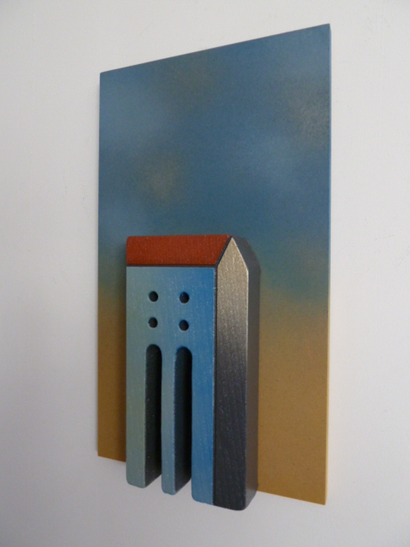 Stenen relief “Toscaans wijnhuis” op paneel verkocht voor € 61!