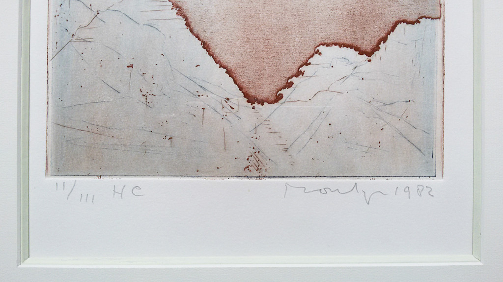 Jan Montyn en Cees Nooteboom - Empty Quarter, aquatint ets (prachtig ingelijst) kopen? Bied vanaf 115!