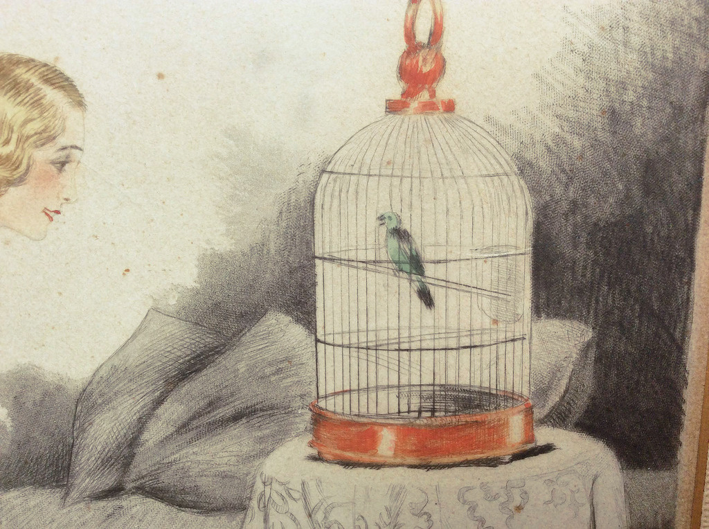 LAATSTE KANS! Georges Grellet - art deco lithografie kopen? Bied vanaf 75!