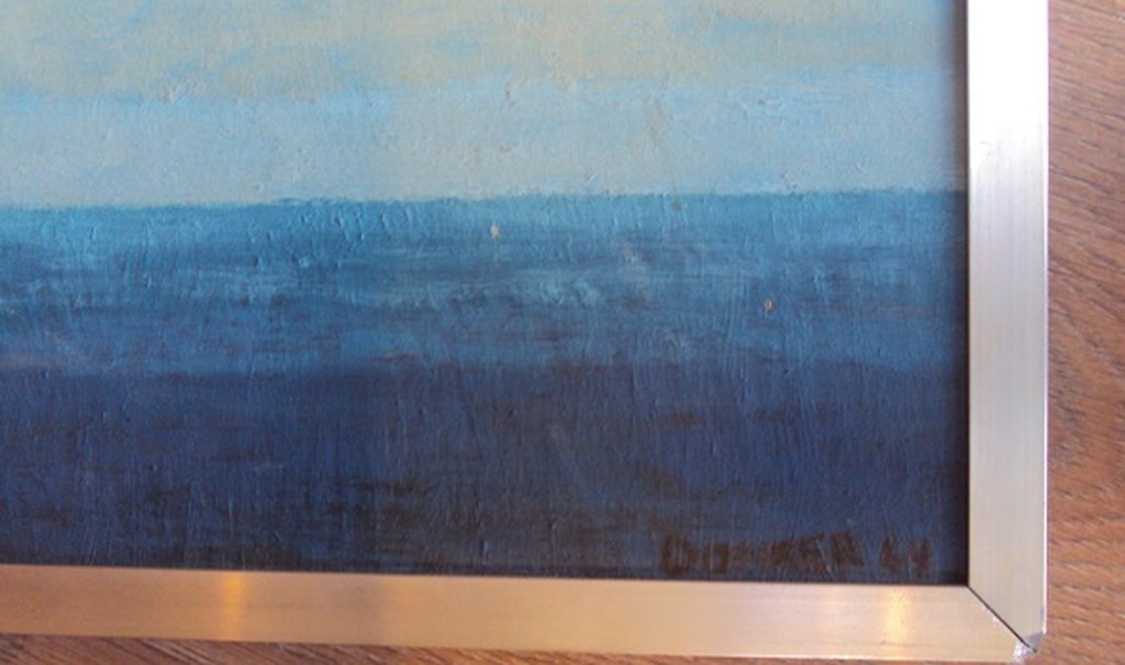 Charles Donker, olieverf, zeegezicht kopen? Bied vanaf 300!