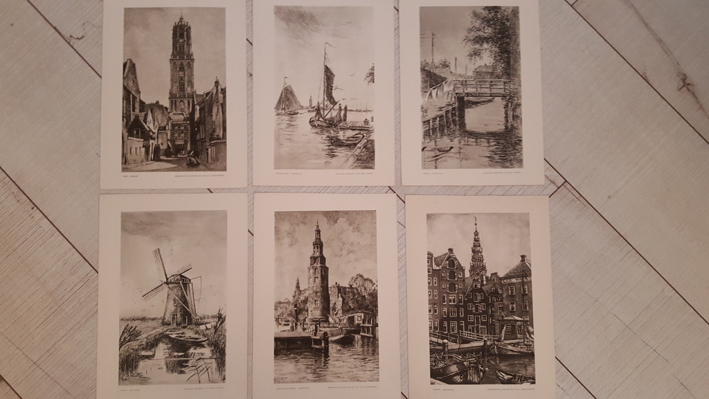 6 mooie litho's naar C. Brandenburg, Theo Dijkwiel en H.E. Roodenburg kopen? Bied vanaf 1!
